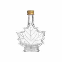 Botellas De Vidrio Para Alcohol Mini Forma De Hoja De Arce 50ml 100ml 250ml Con Tapa Eco-amigable Para Licor Escocés Y Sirupos - details 2