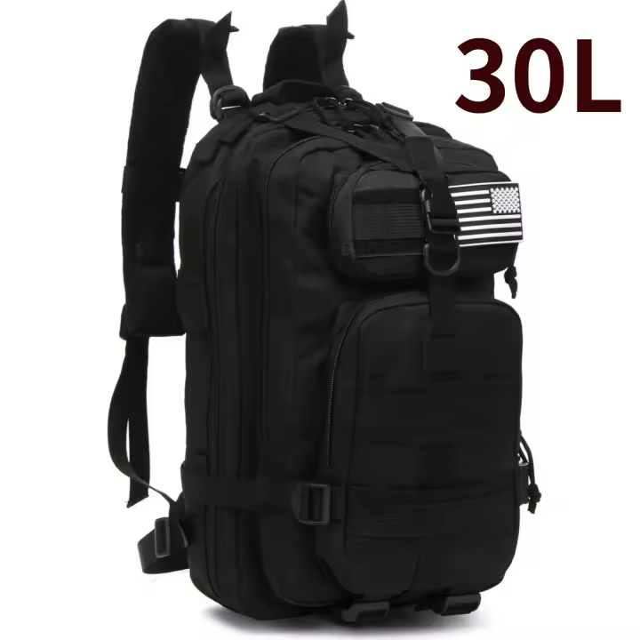 Mochila táctica de camping y pesca impermeable de 30l/50l 1000d nylon para senderismo y caza bolsa de excursiones exterior con múltiples bolsos y sistema de carrete - 1