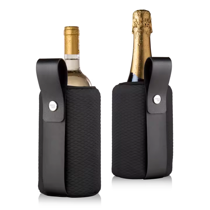 Vacu Vin Enfriador para botellas de vino Flexible Artico negro, estuche - 1