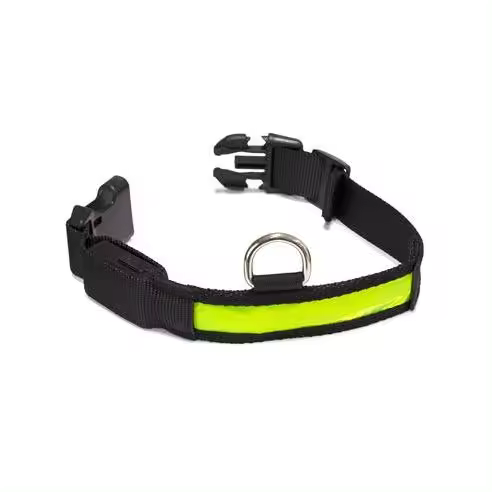 Collar para Perro de Nylon Resistente con Franja Luminosa LED - Talla S 28-40cm/2,5cm Arquivet - 1
