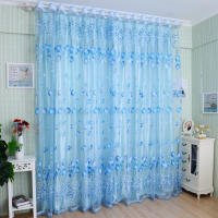 Cortina De Ventana Moderna Tulipán 1Pc Para Sala De Estar Dormitorio Cocina Decoración De Hogar Translúcida De Poliéster - details 0