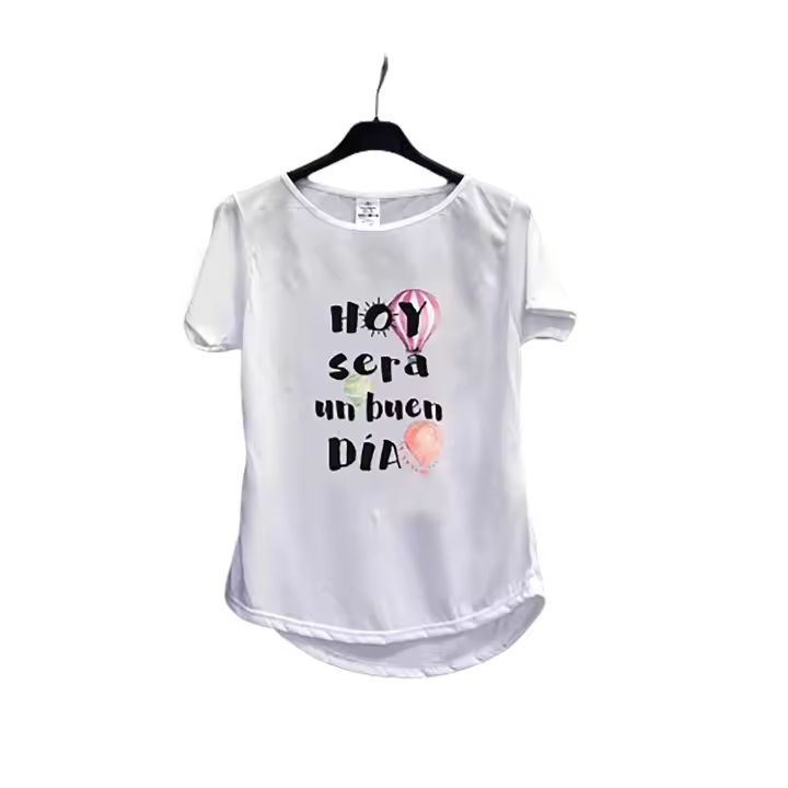 Camiseta de mujer "HOY SER´UN BUEN DÍA". Aires Nuevos. DIY. Original. Regalos. Personalizados. - 1