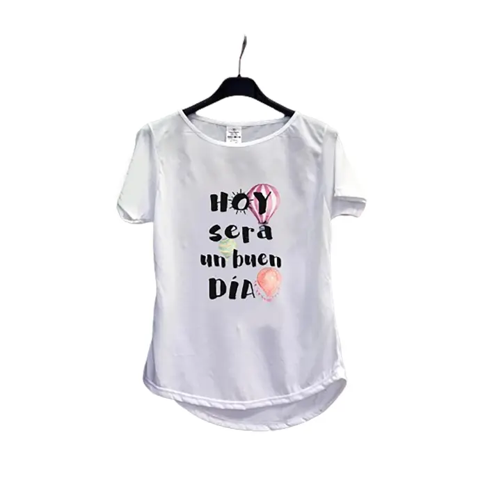 Camiseta de mujer "HOY SER´UN BUEN DÍA". Aires Nuevos. DIY. Original. Regalos. Personalizados. - 1