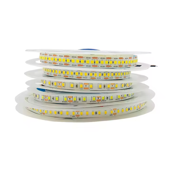 Tira De Luz LED 12V 24V SMD 2835 6000K 3000K Calor 5M 10M Flex Tape Luz 120LEDs/M 240LEDs/M 8mm 10mm PCB Para Habitación - 1