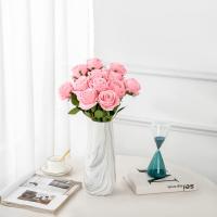 12pcs Arreglo De Rosas Artificiales Realistas Para Bodas Cumpleaños Y Más Decoración Floral Para El Hogar Y Arreglo De Flores - details 6