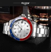 Reloj De Pulsera Mecánico Para Hombre Marca De Lujo FNGEEN 9001 Acero Inoxidable Tourbillon Esqueleto Automático Luminoso Fecha Diamante Resistente Al Choque Y Agua - details 27
