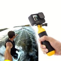Accesorios Para Flotador Bobber Girp Manija Montaje Compatible Con GoPro Hero 13 12 11 10 9 8 7 6 5 4 Black Session MAX Silver Black - details 0