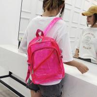Mochila Escolar De Plástico Para Mujer Coreana Primavera Verano Colores Caramelo Transparente PVC Mochila De Goma Para Niñas - details 2