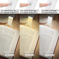 Luz De Lectura LED Recargable Por USB Protección Ocular Luz Nocturna Portátil Con Clip Para Mesa Y Marca De Lectura Lámpara De Noche - details 2