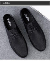 Zapatos De Cuero Para Hombre Con Suelas Suaves Versátiles Para Todas Las Estaciones Tallas Grandes Moda Casual Para Jóvenes Zapatos De Conducción - details 4