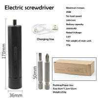 Mini Destornillador Eléctrico Portátil Recargable Por USB Herramienta De Potencia Para Reparación Doméstica Con 2 Piezas De Broca - details 12