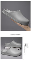 Zapatillas De Verano Para Hombre Antideslizantes Resistentes Al Aceite Zapatos De Cocina Para Enfermero Casual EVA Ligeros Y Suaves Clogs - details 11