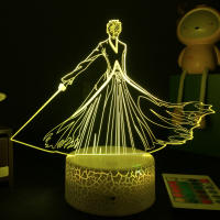 Lámpara Nocturna LED 3D Anime Bleach Para Decoración De Habitación Infantil Luz De Noche Para Niños Regalo Para Estudio - details 20