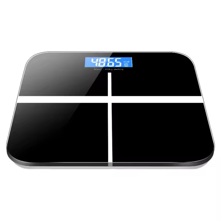 Báscula Digital De Pérdida De Peso Con Pantalla HD Medidor De Temperatura Para Hogar Y Oficina Batería Recargable - 1