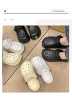Zapatillas De EVA Para Hombre Y Mujer Slip-On Con Agujeros Calzado Casual Grueso Para Exteriores Antideslizantes Verano - details 8