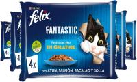 Felix Purina Fantastic Comida Húmeda para Gato Adulto Pack Surtido Pescados, 12 paquetes de 4 sobres 85g - 48 - details 0