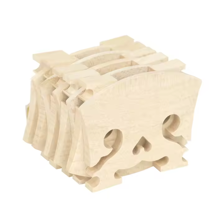 10pcs Conjunto De Caddies De Violín 4/4 Puente De Madera De Maple Pulido a Mano Accesorios De Instrumentos Musicales - 1