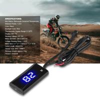 Termómetro Digital Para Motocicleta Indicador De Temperatura De Agua Luz Azul Medidor De Goma Para Vehículos De Motor - details 6