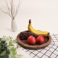 Tazón De Madera Redondo Para Mesa De Café Soporte Para Velas Decoración Del Hogar Tenedor De Servicio Pequeño Multipropósito Estilo Rustico - details 9