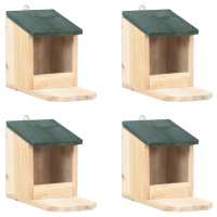 vidaXL Casas de ardilla 4 unidades madera de abeto - details 0