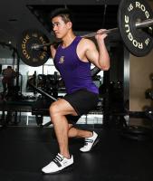 Zapatos De Gimnasio Para Hombres Y Mujeres Negros Rojos Con Cordones Y Anillas Para Levantamiento De Pesas Y Entrenamiento Completo Suela De Goma Microfibra Y Cuero Soporte Y Equilibrio - details 7
