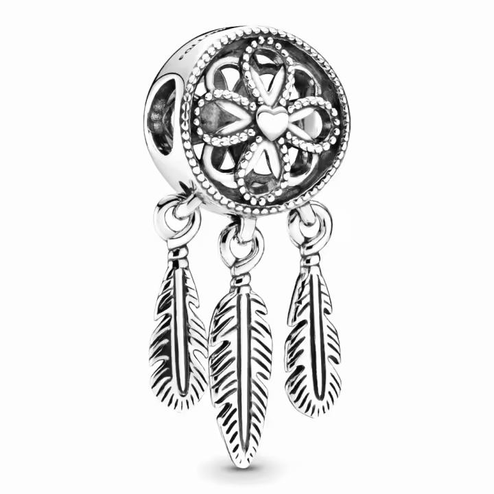 Pandora Charm de Colgante en Plata de Ley Atrapasueños Espiritual 797200，Incluye Caja Original - 1