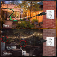 Cadena De Luces LED ST38 Para Exteriores Inalámbrica Shatterproof Para Jardín Y Patio Decoración De Boda Conectable - details 7