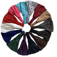Diadema de strass lisa, banda elástica ancha para el pelo, cinta deportiva para yoga y accesorios femeninos - details 4