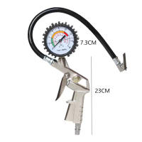 Medidor De Presión De Neumáticos Para Coche 0-220/0-16BarPsi Pistola De Aire Compresor Para Automóviles Motocicletas SUV Herramienta De Reparación De Neumáticos - details 0