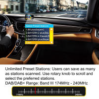 Adaptador De Antena DAB Radio 2.8 Pulgadas Pantalla Digital Transmisor FM BT SD TF MP3 Para Carro Adaptador De Señal De Grabación In-Dash - details 5