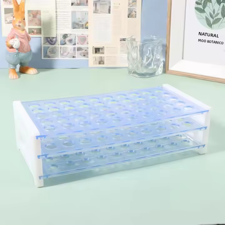 Soporte De Acrílico Para Maquillaje: Pincel De Cejas Rizador De Pestañas Almohadilla De Lápiz Y Pinzas Organizador De Belleza Para Almacenamiento De Cosméticos - 1
