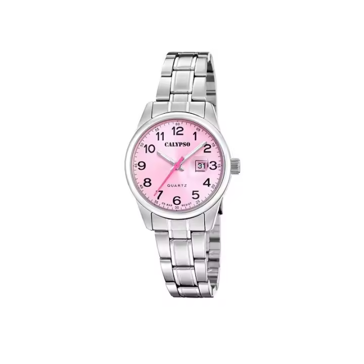 Reloj Calypso K5873/2 Mujer - Acero Inoxidable 316L, Esfera Rosa - 1