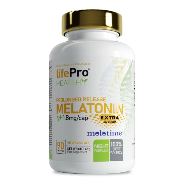 LIFE PRO NUTRITION PROLONGED RELEASE MELATONIN 90 VEGANCAPS  Favorece el Sueño Profundo y Reparador durante toda la Noche - 1