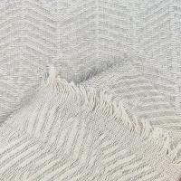 Colcha multiuso 85% algodón reciclado 15% poliéster diseño hojas gris. - details 1