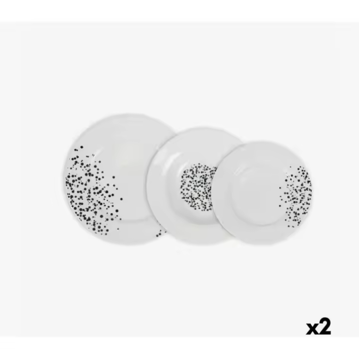 Amymark - Set de Vajilla La Mediterranea Motes (18 piezas) - 1
