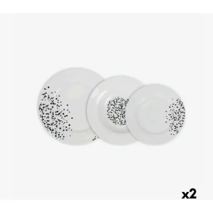 Amymark - Set de Vajilla La Mediterranea Motes (18 piezas) - 1