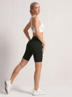 Shorts De Cintura Alta 2XXL Para Mujer En 16 Colores Estilo Fitness Con Bolsillos Y Compresión Ropa Deportiva Casual De Verano Nylon - details 8