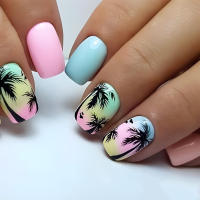 Kit De Uñas Postizas De Presión Para Mujeres Y Niñas 24 Piezas Juego De Uñas Postizas Cortas Cuadradas Con Diseño De Flores Geométricas Y Brillo Moda Oficina - details 21