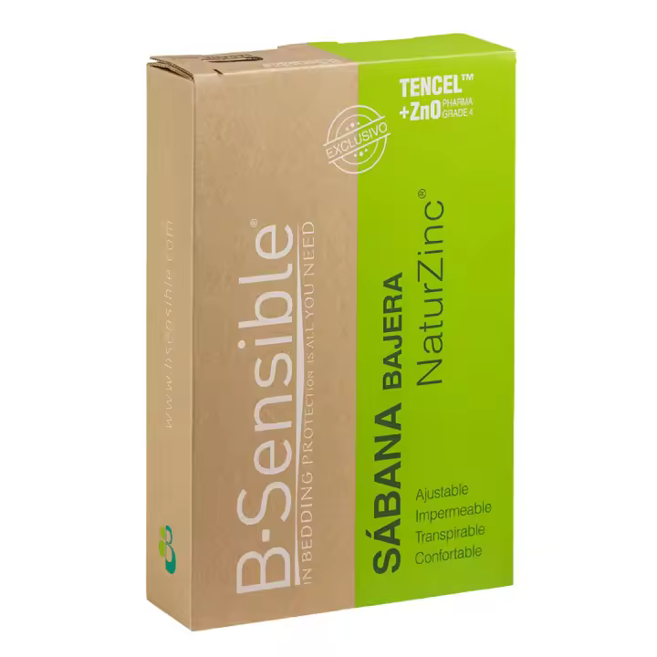 Sábana Bajera B-Sensible Naturzinc Protector Colchón de Tencel Impermeable y Transpirable - TU CAMA - 1