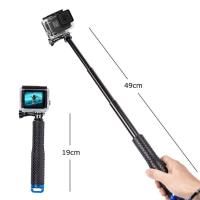 Palo Telescópico Portátil De Aluminio 48cm Para Selfie Compatible Con GoPro Hero 12 11 10 9 8 6 OSMO Acción Xiaoyi SJCAM Eke - details 1