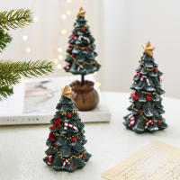 Adornos De Navidad En Resina Miniatura Para Decoración De Escritorio Árbol De Navidad Regalos Modernos Estilo Inicial - details 3