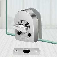 Cerradura De Puerta Deslizante Antirrobo Con Cierre De Tierra En Acero Inoxidable 304 Vidrio Pulido Acabado Cerradura De Bisagra Doblemente Swing Para Marco Sin Vidrio - details 0