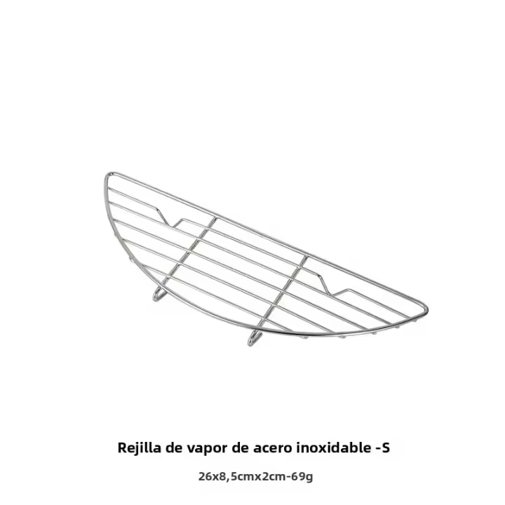 Barbacoa Portátil En Acero Inoxidable Con Malla De Asar Y Relleno Para Camping Y Exterior Grillete De Red Antideslizante Para Sopas Y Verduras - 1