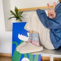 Calcetines Disney Miniso Cinnamoroll Para Mujer Azul De Algodón Peinado Medio Tubo Estilo Lindo Con Perro Dibujos Animados - details 18