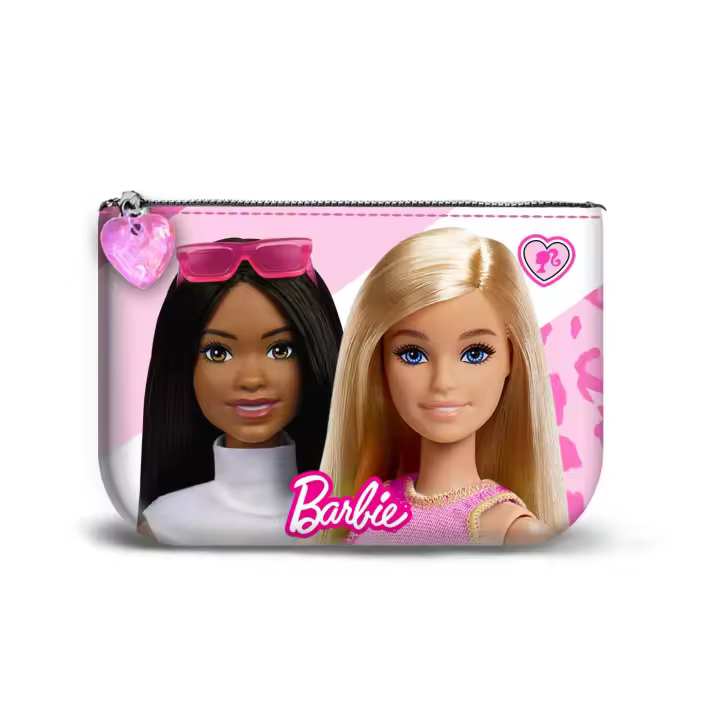Barbie Fashionista Monedero Cuadrado Pequeño, Rosa - 1