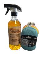 ECO JIN Original, 1L concentrado + difusor+ madera clara +2 cuelga bayetas adhesivos de REGALO+ 3 esponjas tricolor de REGALO!. Limpieza perfecta sin límites ECO-JIN. Higiénizante, Bactericida, Anticalcareo, desinfectante y elimina cal. - details 4