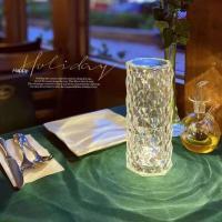 Lámpara de mesa LED de cristal con Control remoto táctil,  16 Colores, Lámpara LED Acrílico de Diamante Táctil, 4 Modos de Luz, Recargable con Control Remoto.decoración colorida para armario de dormitorio, decoración de escritorio - details 11