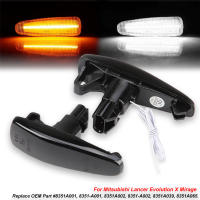 Lámpara De Señal Dinámica Amarilla Y Luz De Señal Para Mitsubishi Lancer Evolution Evo X Outlander Sport RVR ASX Blanco DRL Faros De Parqueado - details 0