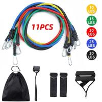 Cuerda De Resistencia Multifuncional Para Fitness 5 Tubos Elásticos Pedal De Yoga Aparato De Entrenamiento De Abdomen Y Extensión Para Músculos Diversos - details 0