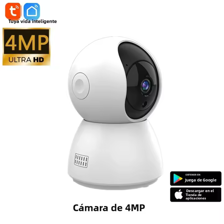 Cámara IP WiFi Inteligente HD 4MP Tuya Monitor De Bebé Seguridad Doméstica Inalámbrica Con Seguimiento Automático Instalación En Techo Para Interior - 1